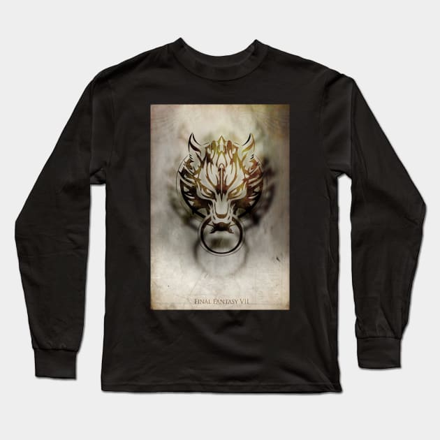 Fenrir FFVII Long Sleeve T-Shirt by mcashe_art